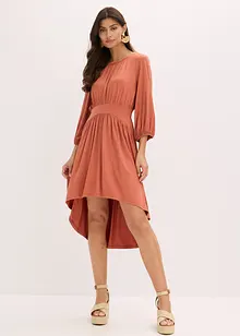 Žerzejové šaty s nařasením, bonprix