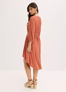 Žerzejové šaty s nařasením, bonprix