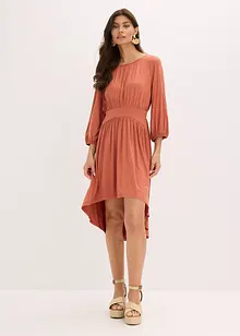 Žerzejové šaty s nařasením, bonprix