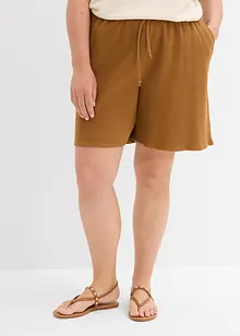 Strukturované šortky z čisté bavlny, bonprix