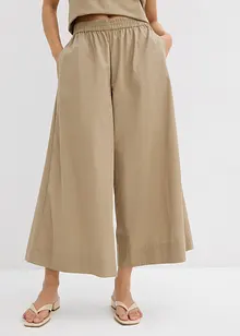 Široké Culotte kalhoty z čisté bavlny, bonprix