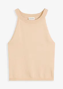 Pletený top s metalickým efektem, bonprix