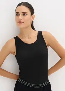 Bezešvý dlouhý top z žebrovaného materiálu, bonprix