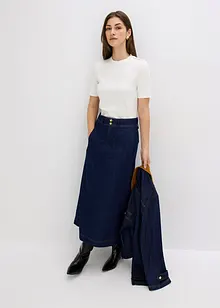 Žebrované triko z měkké viskózové směsi, bonprix