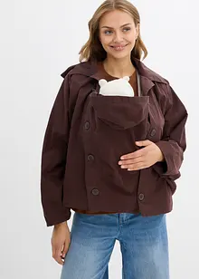 Těhotenská pelerínová bunda 3 v 1 se vsadkou pro miminko, bonprix