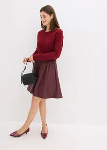 Krátká sukně z umělé kůže, bonprix