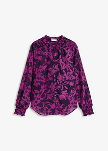 Šifonová halenka s žabičkováním, bonprix