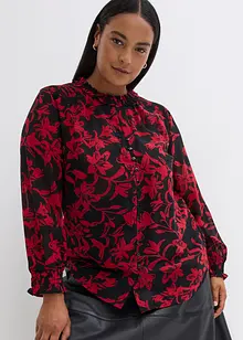 Šifonová halenka s žabičkováním, bonprix