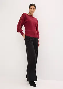 Svetr z jemného úpletu, ze splývavé směsi s viskózou, bonprix