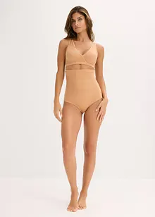 Podprsenkový top z třpytivého materiálu, bonprix