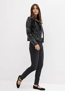 Skinny džíny, High Waist, zkrácené, bonprix