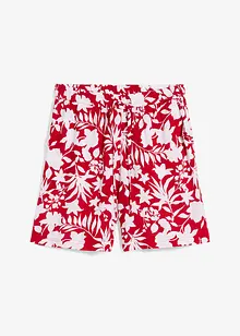 Široké viskózové šortky s pohodlným pasem, High Waist, bonprix