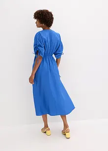 Maxi šaty se širokými rukávy, ze strukturovaného materiálu, bonprix