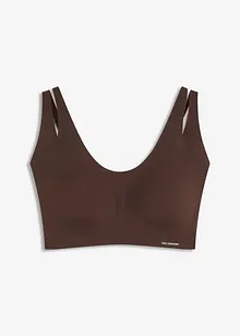 Bezešvý vatovaný podprsenkový top Feel Comfort, bonprix