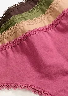 Brazilské kalhotky (5 ks v balení) s bavlnou, bonprix