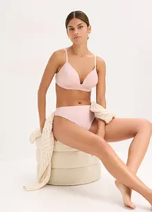 Vyztužená podprsenka bez kostic, z lesklého materiálu, bonprix