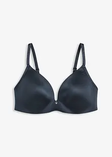 Vyztužená podprsenka bez kostic, z lesklého materiálu, bonprix