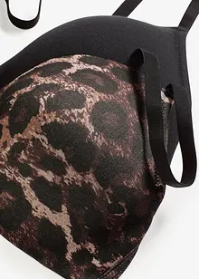 Vyztužená podprsenka bez kostic, s obsahem bavlny (2 ks v balení), bonprix