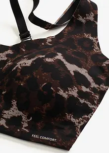 Bezešvý vatovaný podprsenkový top Feel Comfort, bonprix