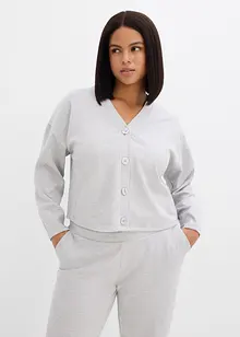 Mikina na zapínání, z viskózové směsi, bonprix