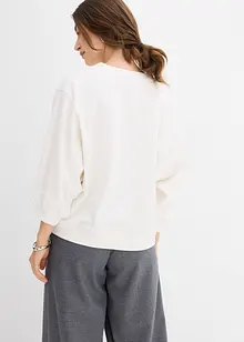 Oversize mikina z čisté bavlny, bonprix