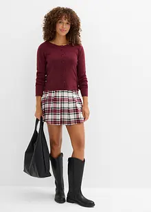 Kalhotová sukně s kostkovaným vzorem, bonprix