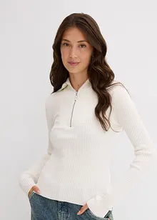 Žebrované triko z měkké viskózové směsi, bonprix