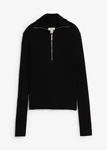 Žebrované triko z měkké viskózové směsi, bonprix