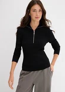 Žebrované triko z měkké viskózové směsi, bonprix