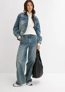 Žebrované triko z měkké viskózové směsi, bonprix