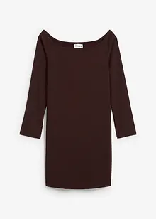 Carmen šaty ze strukturovaného krepu, bonprix