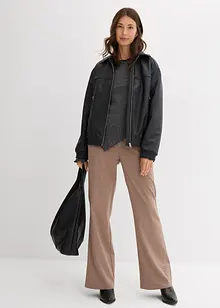 Žebrované tričko z měkké viskózové směsi, bonprix