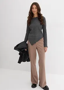 Kalhoty do zvonu, s vysokým pasem, bonprix