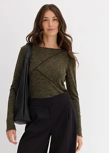 Triko s dlouhým rukávem, z měkké viskózové směsi, bonprix