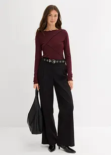 Triko s dlouhým rukávem, z měkké viskózové směsi, bonprix