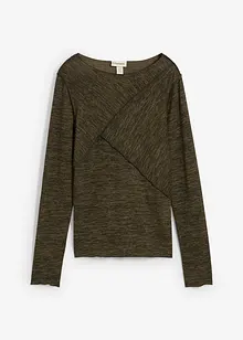 Triko s dlouhým rukávem, z měkké viskózové směsi, bonprix