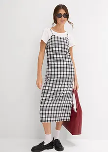 Flanelové šaty na ramínka, z čisté bavlny, bonprix