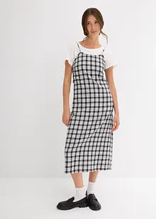 Flanelové šaty na ramínka, z čisté bavlny, bonprix