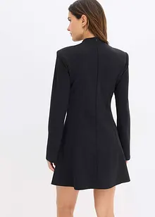 Minišaty s áčkovým střihem a trumpetovými rukávy, bonprix