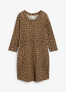 Krátké úpletové šaty se vzhledem pleteniny, bonprix