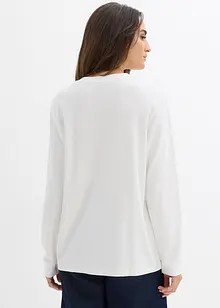 Tričko s dlouhým rukávem, z čisté organické bavlny, bonprix