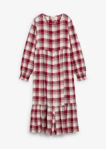 Flanelové midi šaty, bonprix