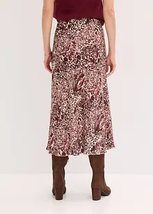 Saténová sukně se strukturou, bonprix