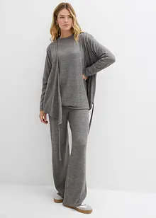 Dlouhá mikina s pleteným vzhledem, bonprix