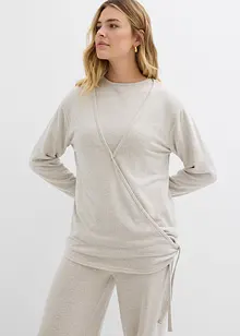 Zavinovací kardigan s pleteným vzhledem, bonprix