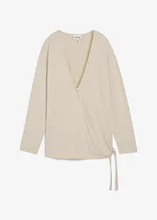 Zavinovací kardigan s pleteným vzhledem, bonprix