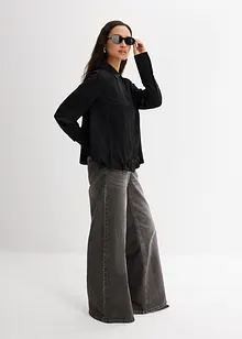 Saténová halenka z viskózové směsi, bonprix