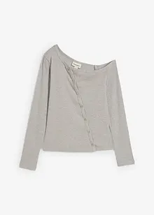 Žebrované tričko s dlouhým rukávem, bonprix