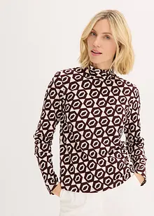 Triko se stojáčkem a strukturou, bonprix