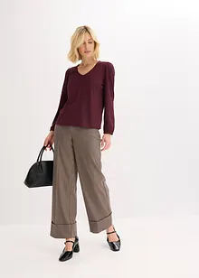 Strukturované triko s odnímatelnou vázačkou, bonprix